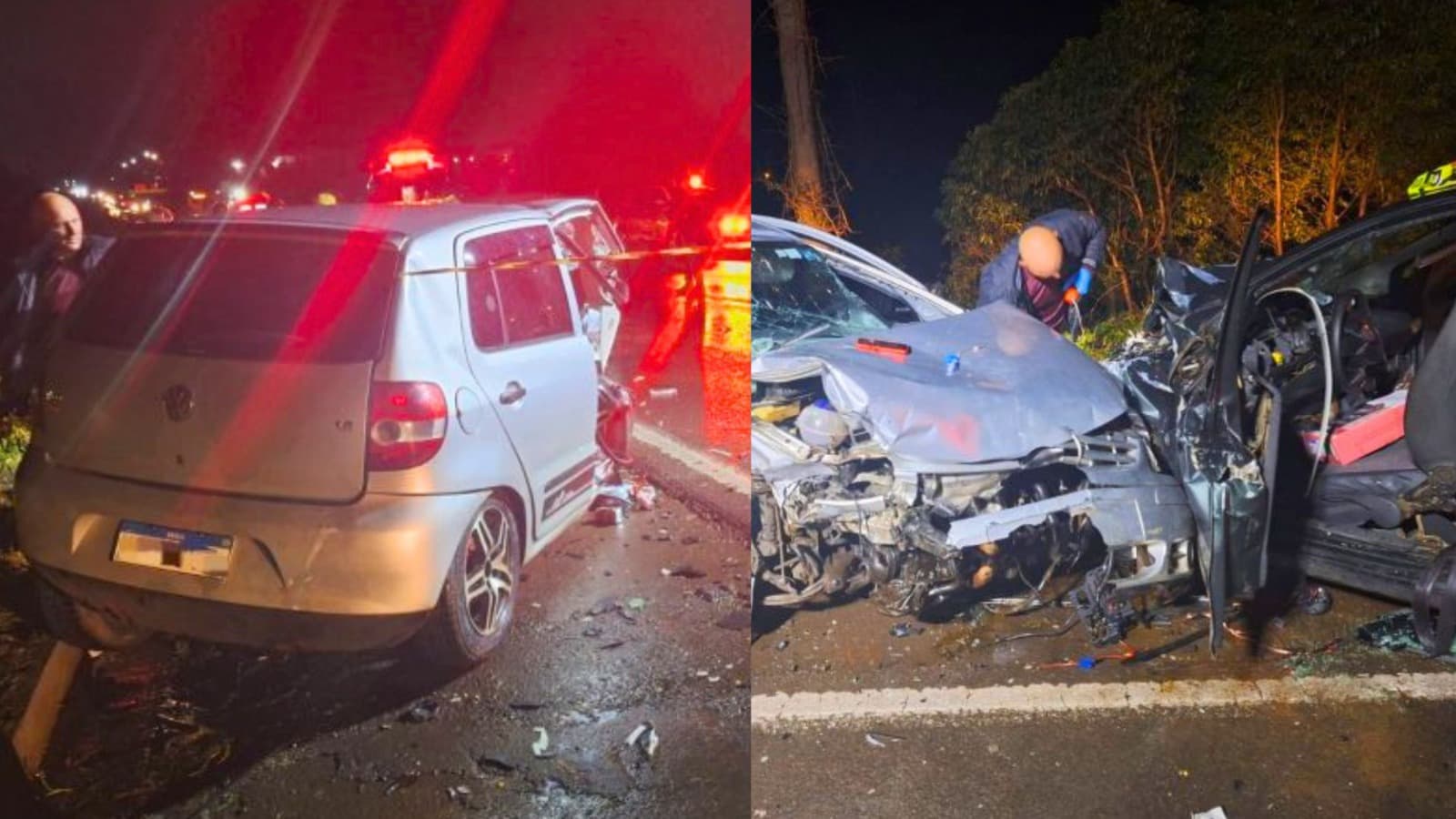 Grave acidente faz veículo “partir ao meio” e deixa duas pessoas entubadas em rodovia de SC