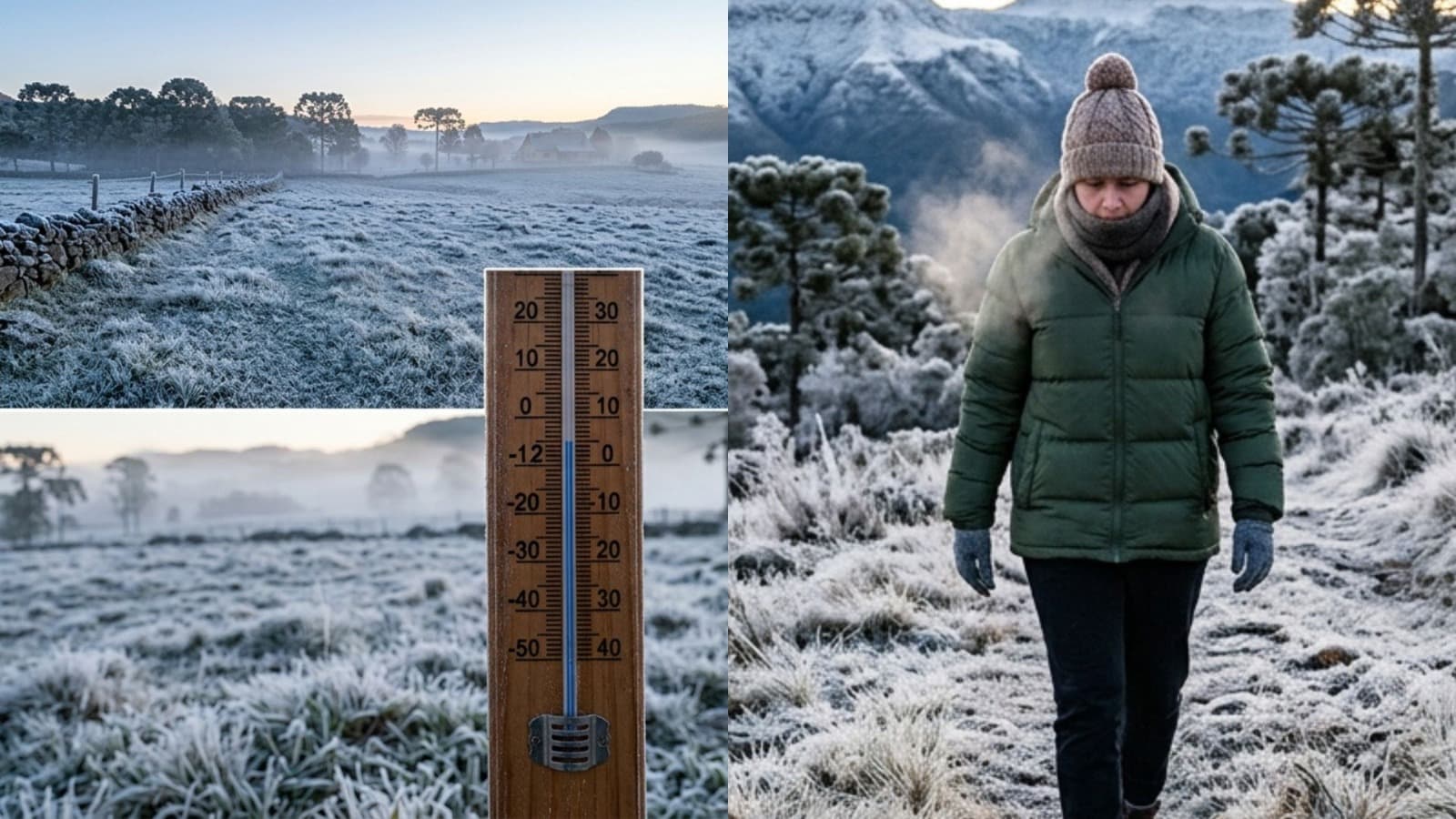 Prepare o casaco: Santa Catarina terá madrugadas de 0 °C e geada neste fim de semana