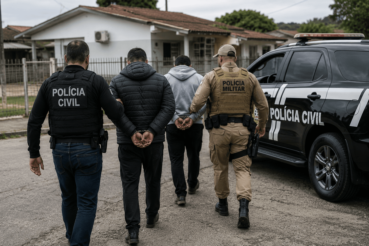 Suspeitos de ameaçar vítima e exigir mais de R$ 100 mil são presos em SC