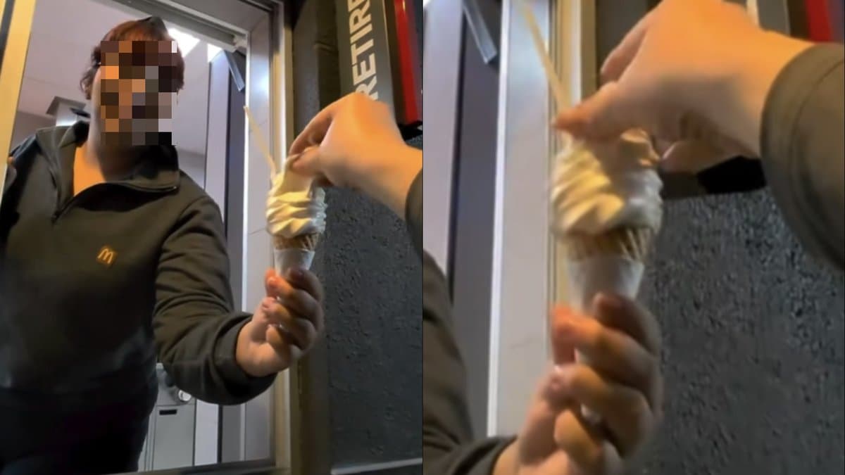 Influencer lambe os dedos, devolve sorvete e debocha de atendente de drive-thru em Blumenau