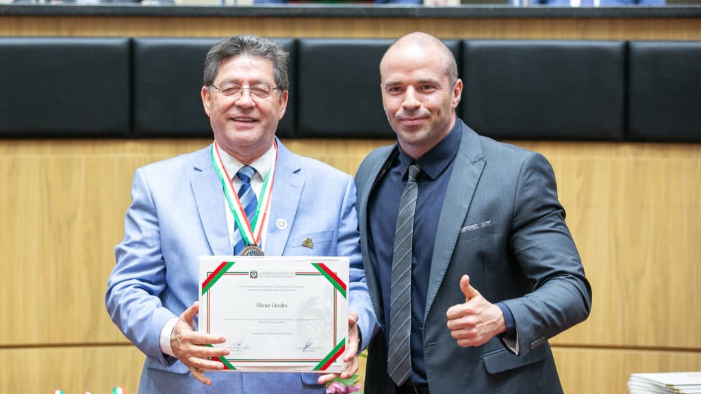 Presidente do Criciúma é homenageado pelo Deputado Jessé Lopes