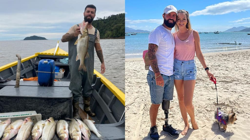 Pescador perde perna em grave acidente, vence a dificuldade e mantém tradição de família