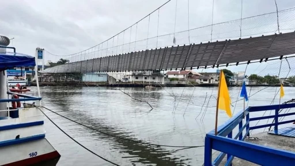Corpo encontrado pode ser de jovem desaparecido após queda de ponte pênsil entre RS e SC