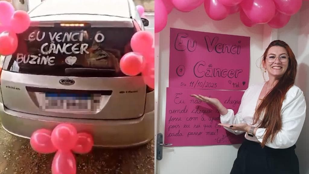 “Eu venci o câncer”: Catarinense dá depoimento inspirador e comemora cura com buzinaço