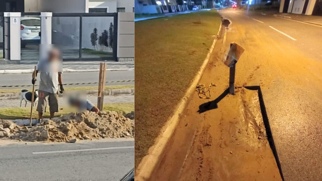 Moradores de Tijucas exigem que loteadoras arrumem buracos: “fingem não ver”