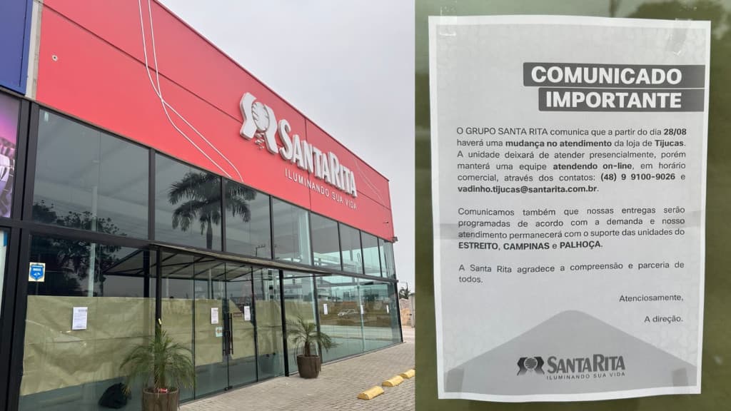 Santa Rita fecha loja em Tijucas após 56 anos de história