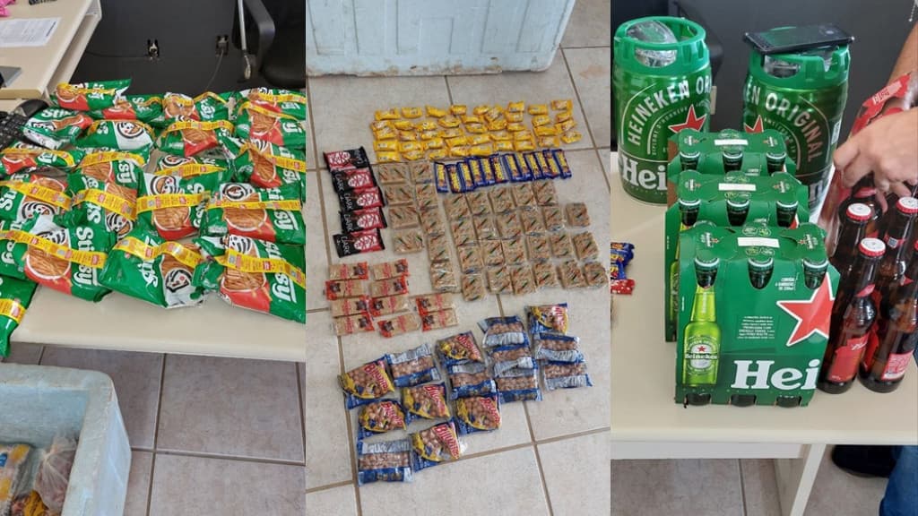 Grupo é preso ao ser flagrado furtando salgadinhos, doces e cerveja em SC