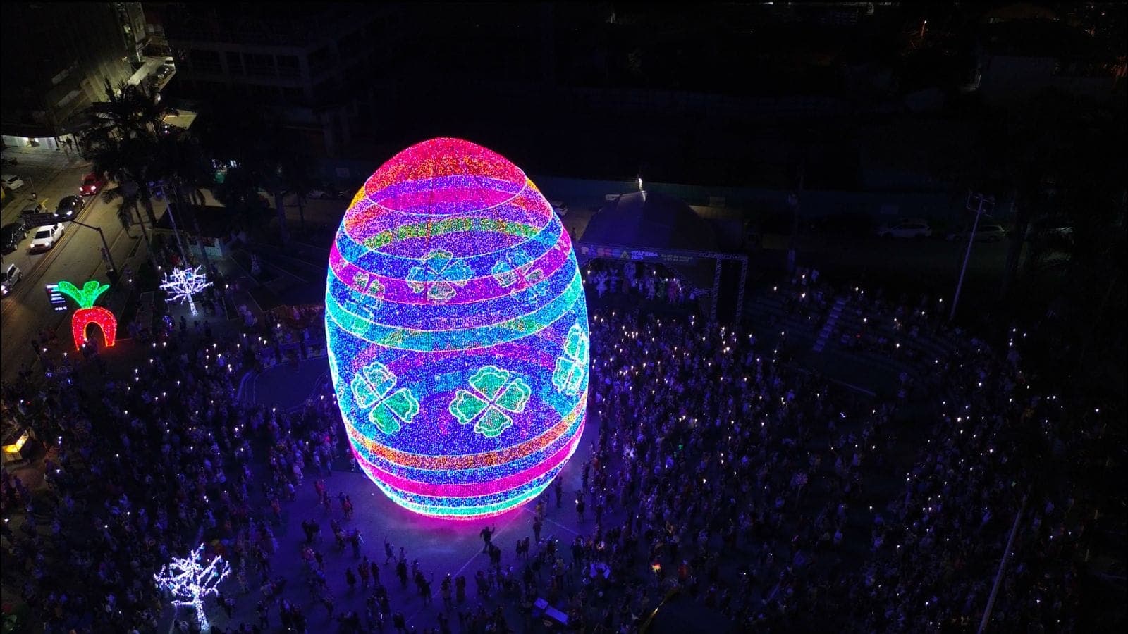 Maior ovo de Páscoa iluminado do mundo pode estar em Itapema