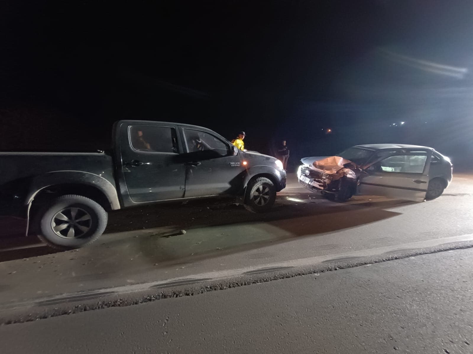 Acidente com gestante, criança e idoso de 82 anos causa caos na BR-470 em Pouso Redondo