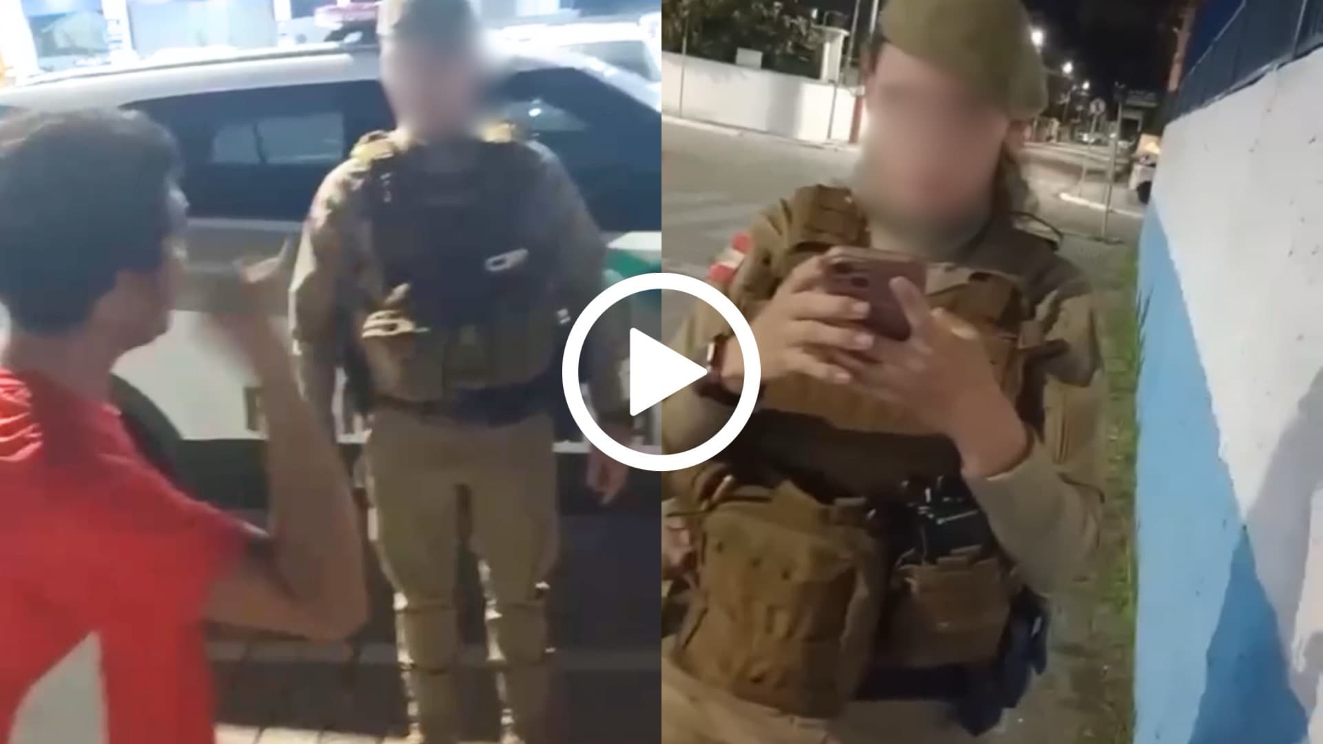 Moradores de rua “inovam” em SC e passam a gravar abordagens policiais: “sai fora que eu tô filmando”