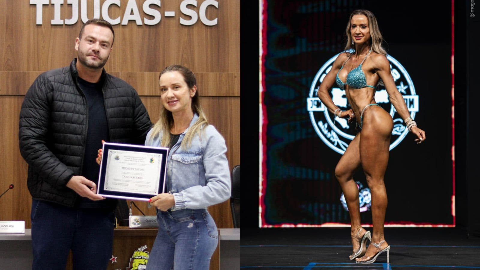 Atleta de Tijucas faz história no fisiculturismo e recebe homenagem na Câmara de Vereadores