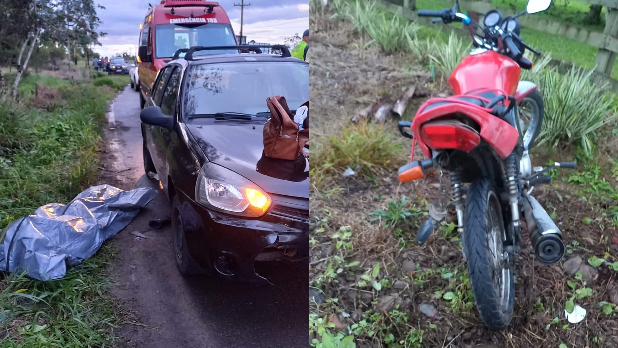 Tragédia na SC-290: mulher morre após cair de moto e ser atropelada