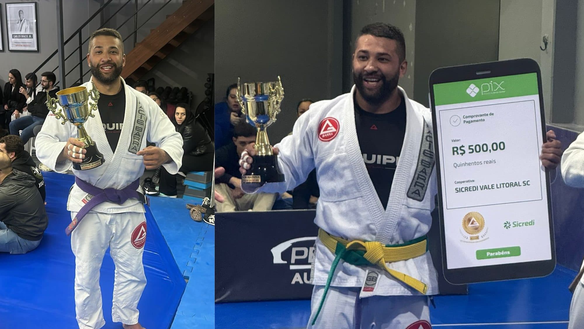 Cabo da PM conquista título no Grand Prix de Jiu-Jitsu em Itapema