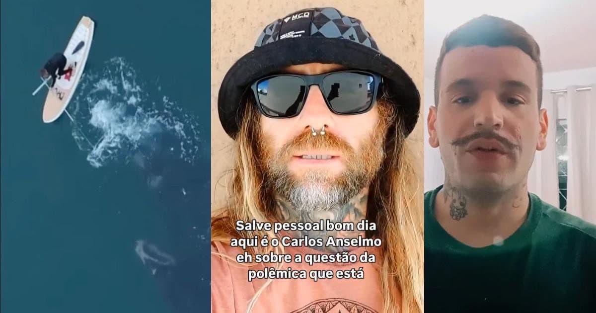 Grupo que filmou resgate de baleia em SC desmente suposto herói e fala em golpe: “Não foi ele!”