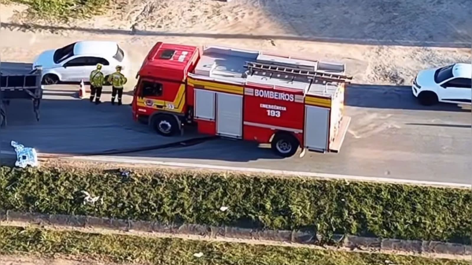 Idoso morre após ser atropelado por caminhão na marginal da BR-470 em Navegantes
