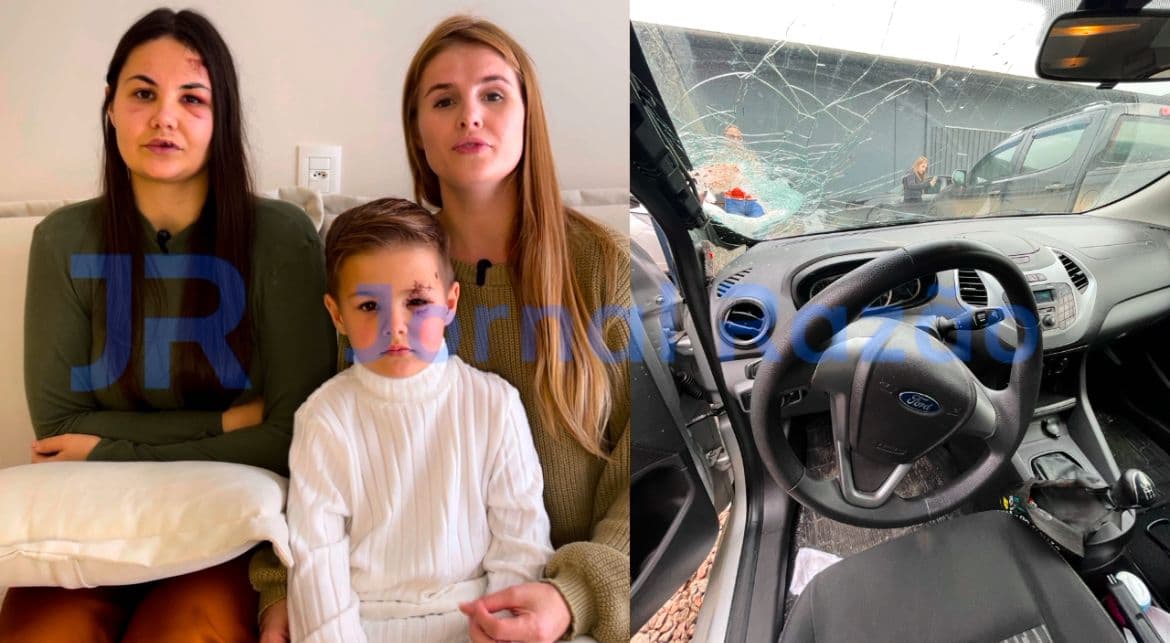 Família catarinense escapa da morte após pedra solta atingir carro na BR-470: “milagre”