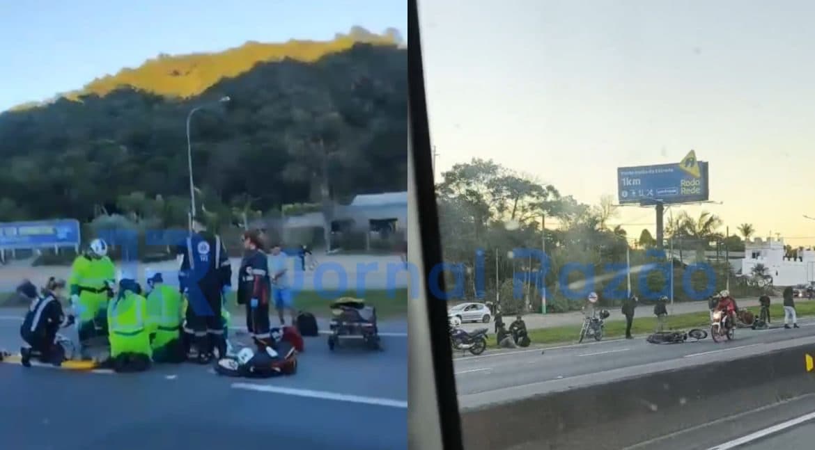 URGENTE: Acidente na BR-101 mata motociclista em Balneário Camboriú