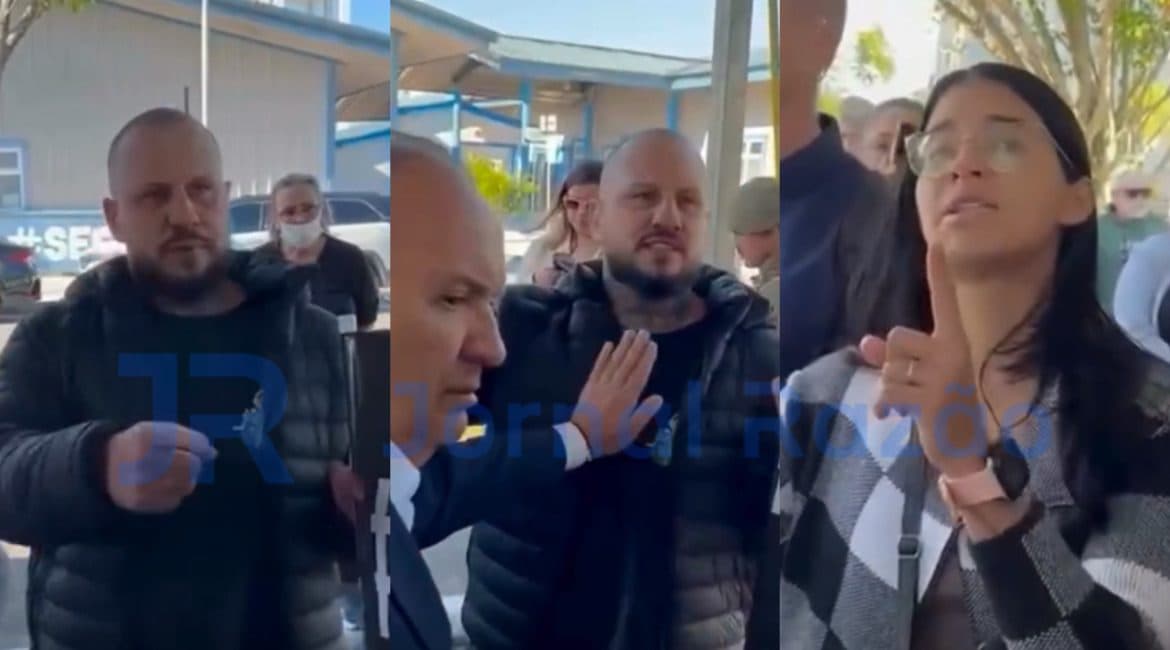 Governador de SC é abordado por casal em luto durante evento em Balneário Camboriú