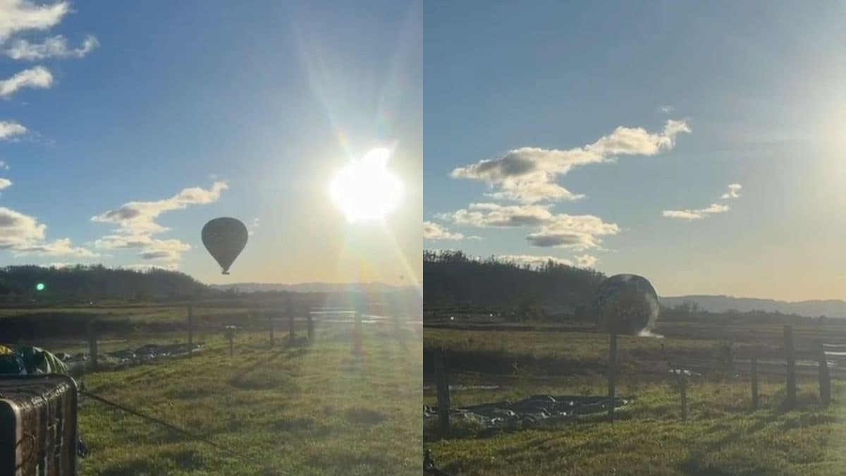 Vídeo inédito mostra tentativa de pouso antes de acidente com balão que matou oito em SC