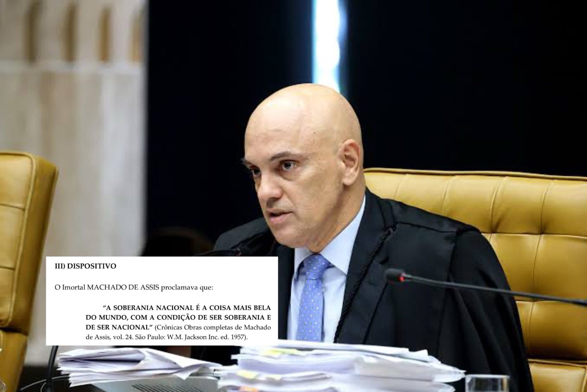 Moraes cita Machado de Assis ao ordenar operação contra Bolsonaro: “coisa mais bela do mundo”