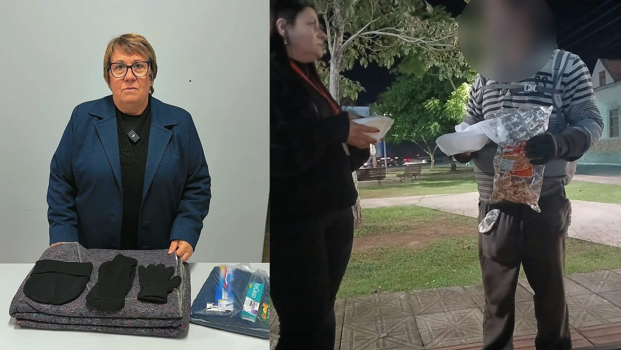 Na madrugada mais gelada do ano, Tijucas abre abrigo e entrega sopa quente a moradores de rua