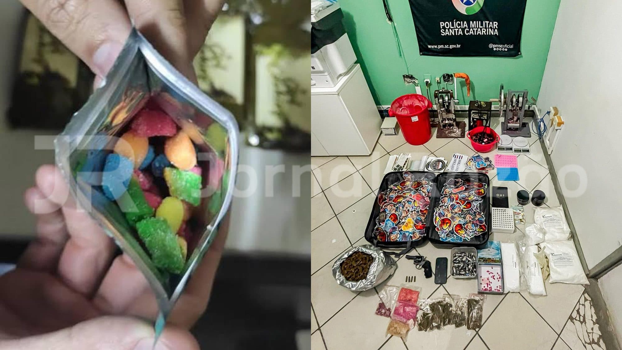 BOPE estoura laboratório de droga que já matou bebê e prende fornecedor da Grande Florianópolis
