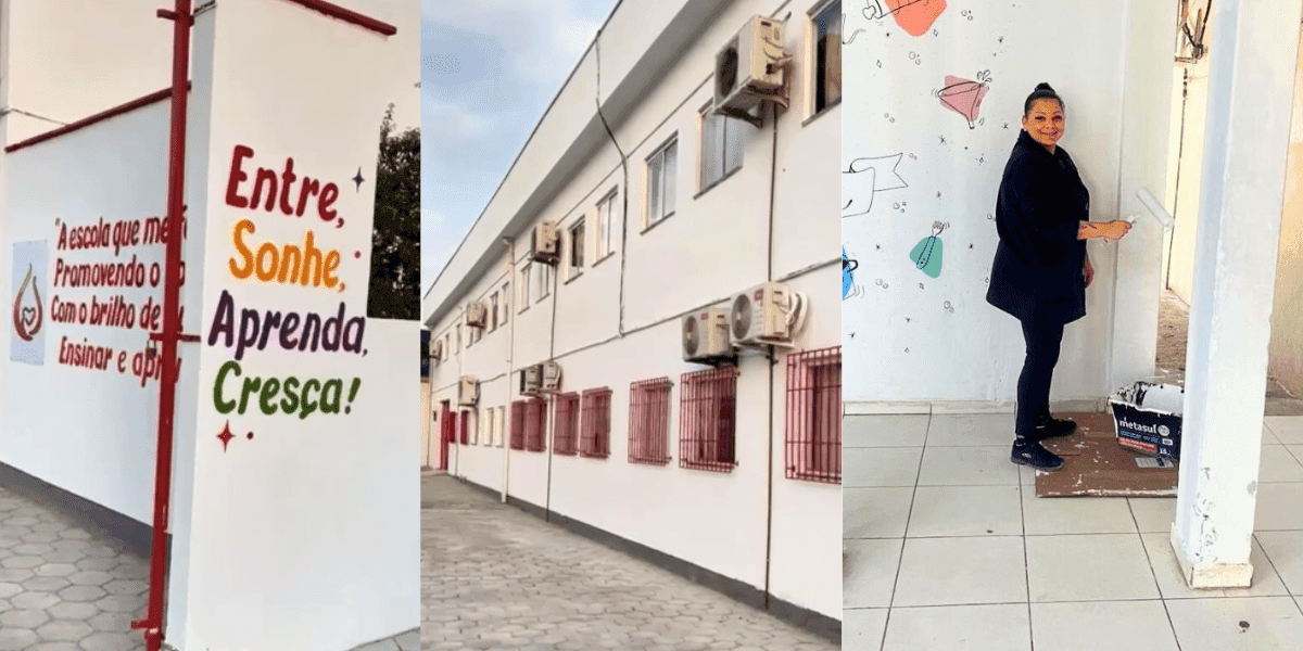“As crianças merecem!”: mutirão reúne de prefeito a voluntários para revitalizar escolas de Tijucas