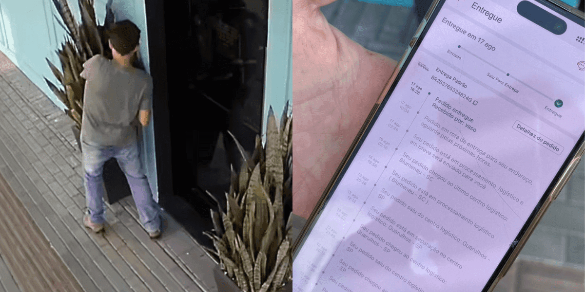 “Recebido por: vaso” – atitude inusitada de entregador surpreende clientes em SC