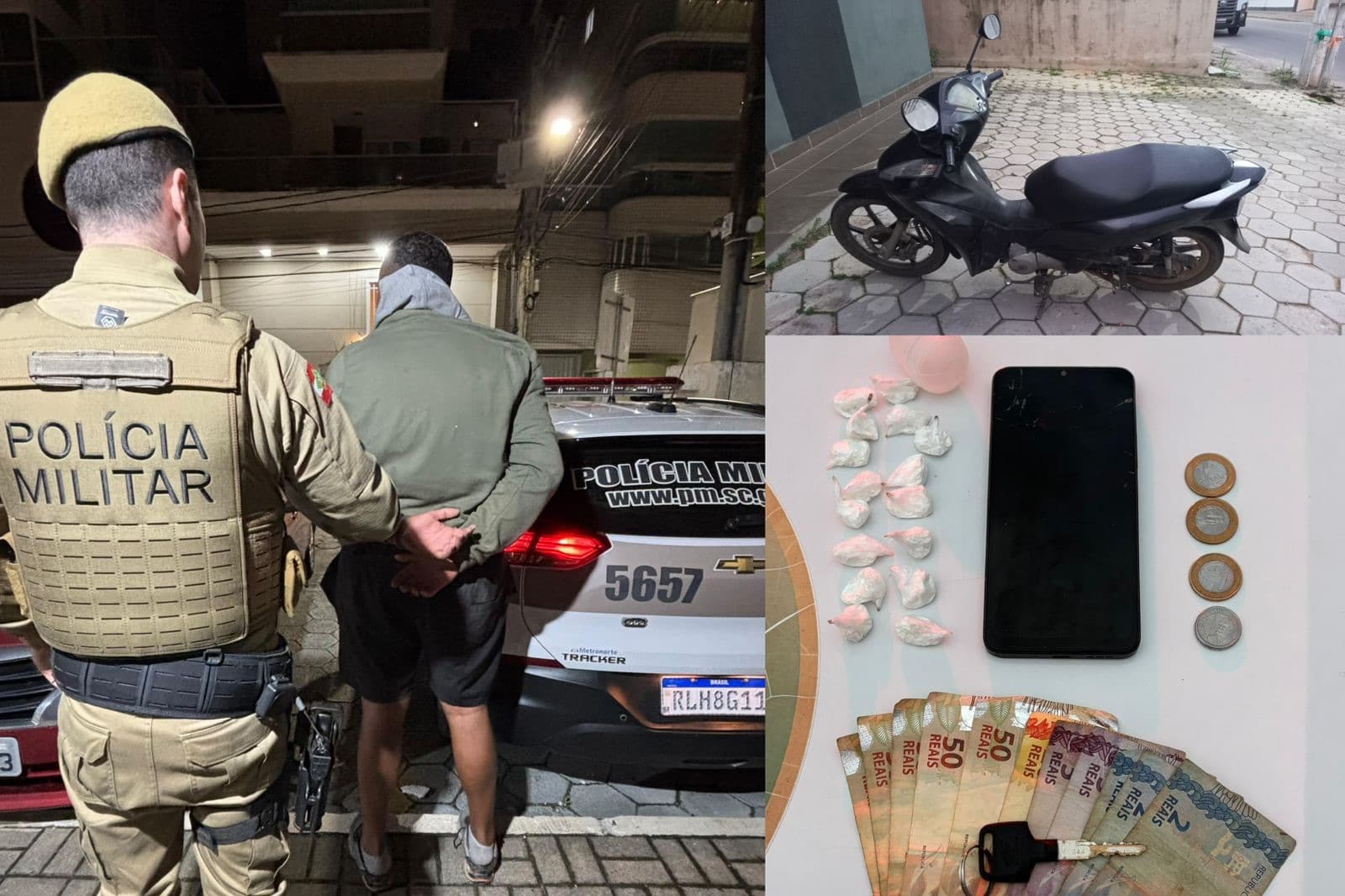 Traficante “chinelão” que vendia cocaína em Canelinha é preso pela PMSC