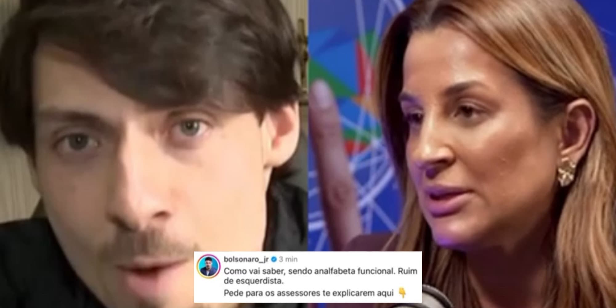 Renan Bolsonaro chama prefeita de Balneário Camboriú de analfabeta funcional: “ruim de esquerdista”
