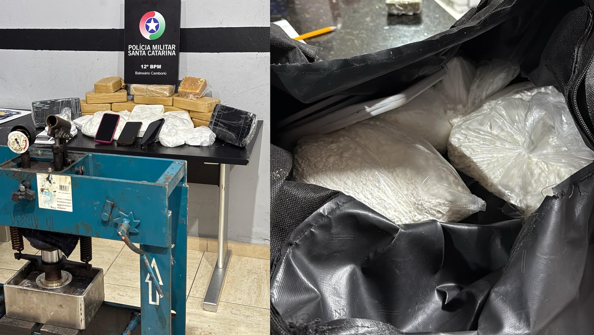 Mega operação em Balneário Camboriú: PM estoura ponto de drogas e prende quatro