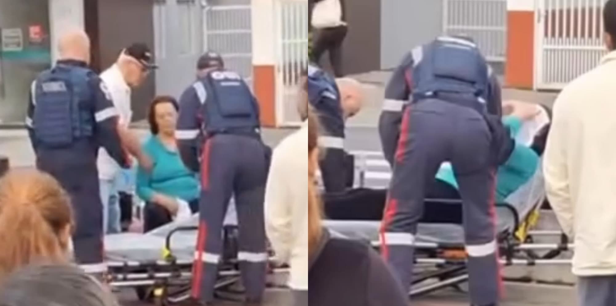 Idosa desmaia em fila na porta de UBS para agendar consulta em Navegantes