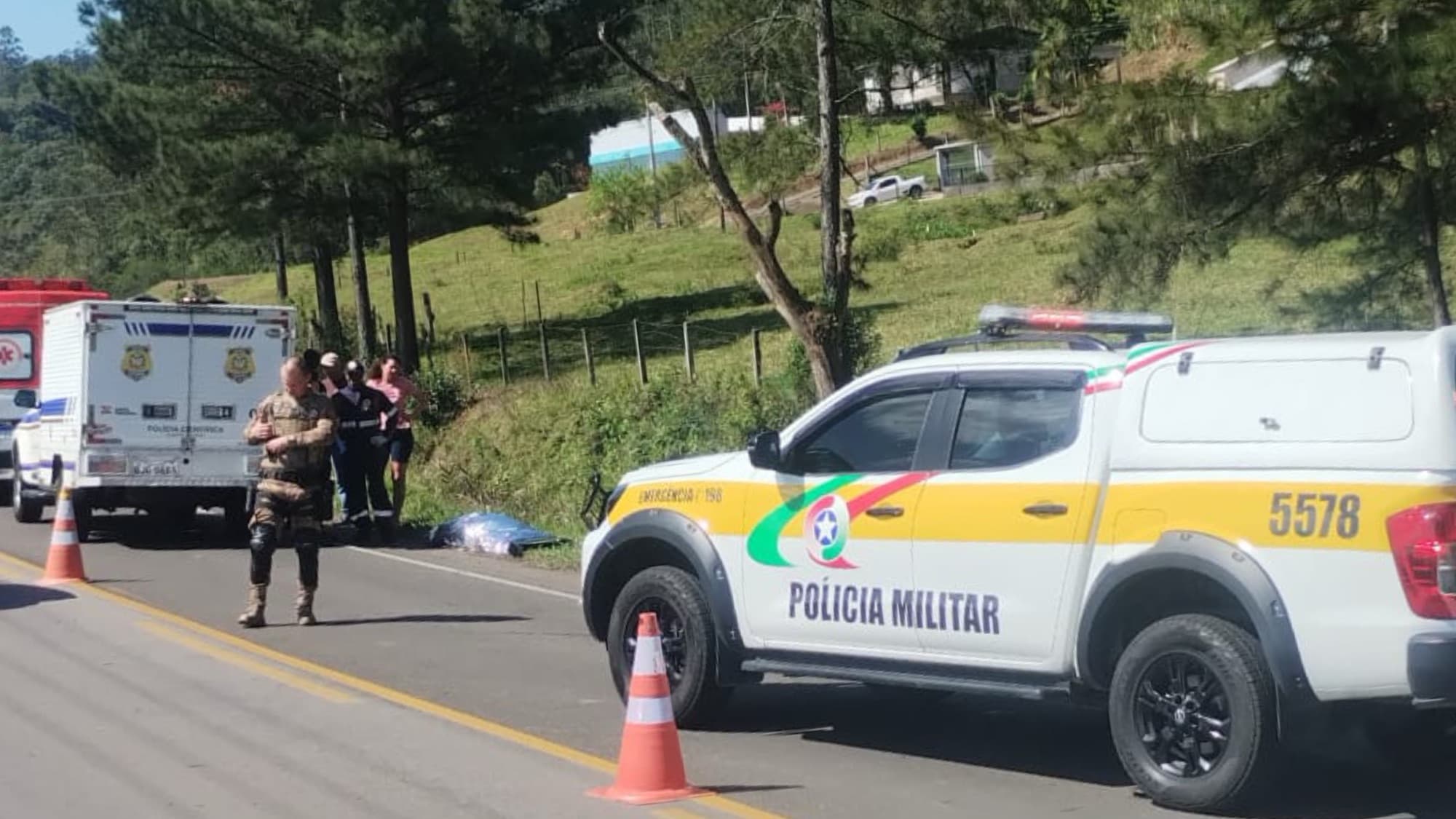 Motorista foge após matar adolescente em atropelamento na SC-446