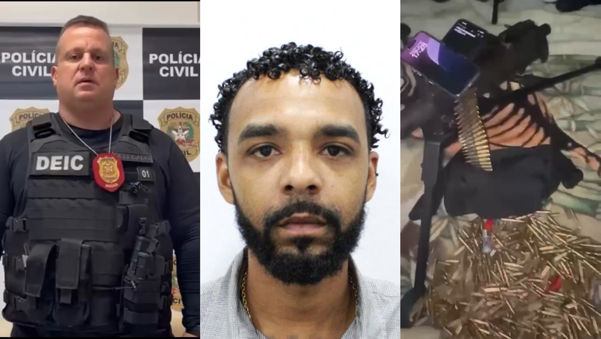 Principal fornecedor de fuzis para o Comando Vermelho é preso em Florianópolis