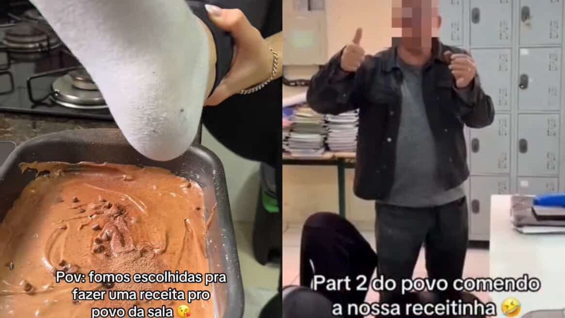 Alunas de Itapema gravam vídeo cuspindo em bolo e levam para colegas e professores na escola
