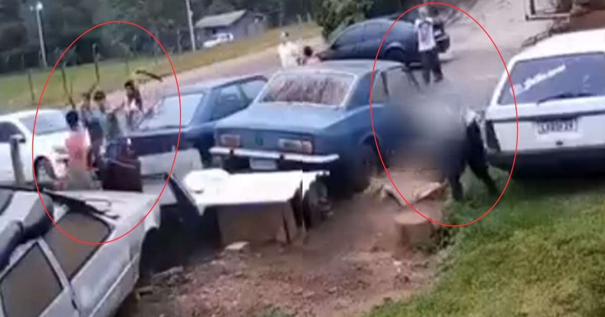 Imagens mostram confronto entre famílias que terminou com morte em SC; suspeitos são presos no RS