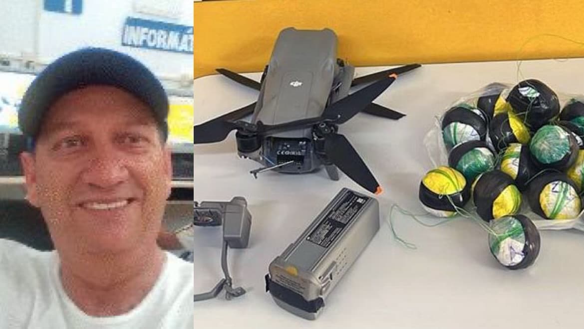 Professor de Itajaí é preso por adaptar drones para “delivery” de drogas e celulares em presídios