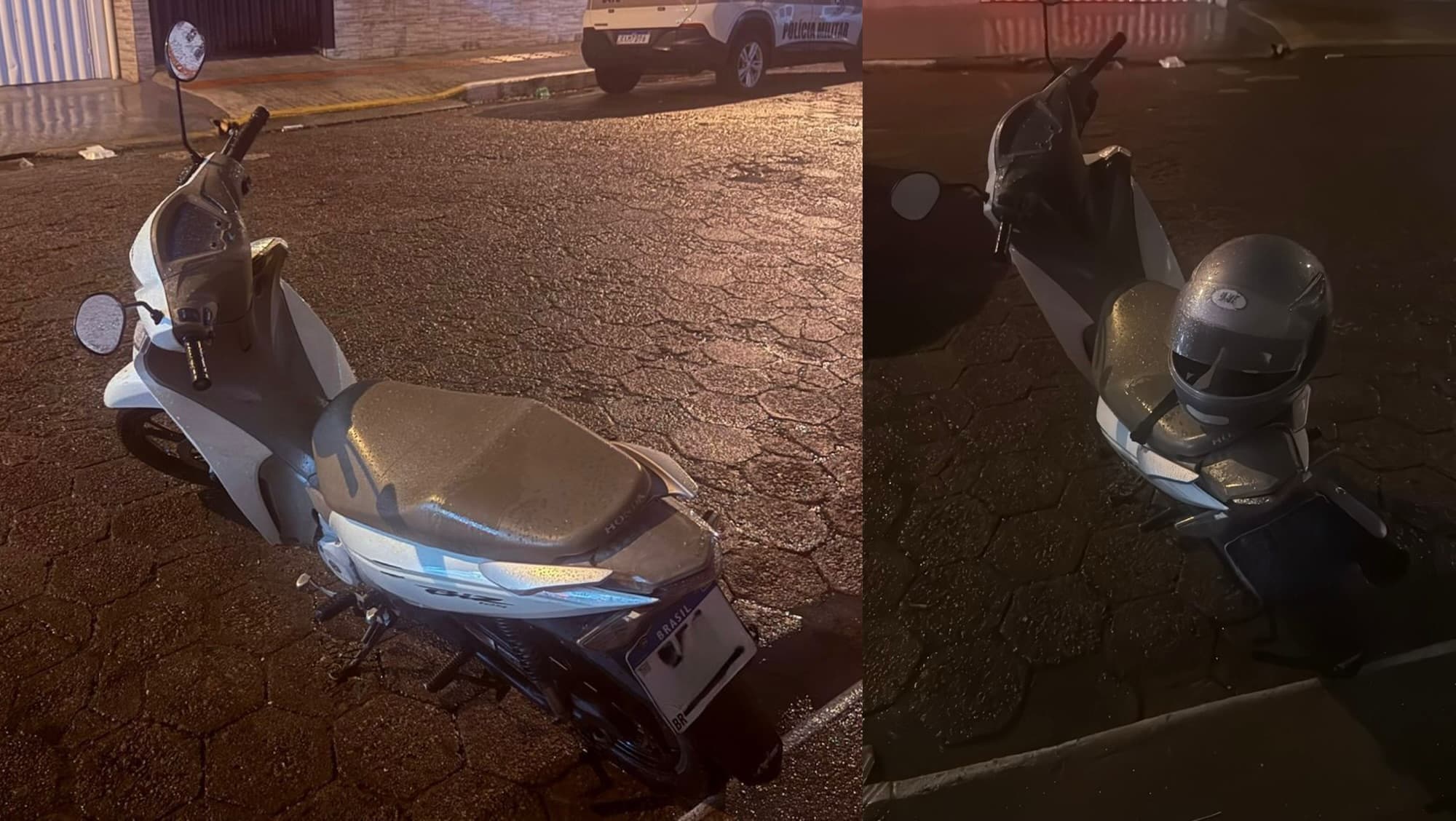 PM recupera moto furtada em Balneário Camboriú no mesmo dia do crime
