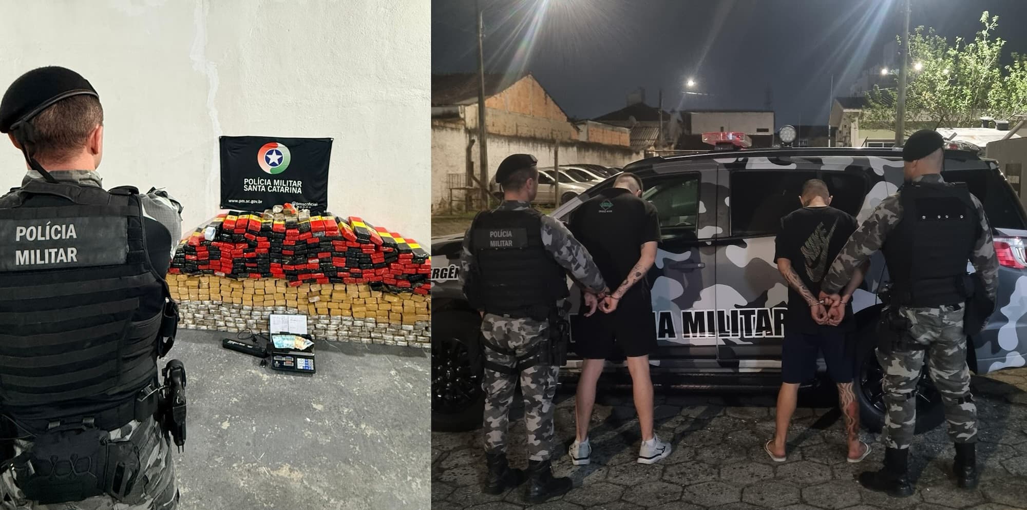 Policiais do Choque vibram com prisão de traficantes em Palhoça: “ihuuuul!”