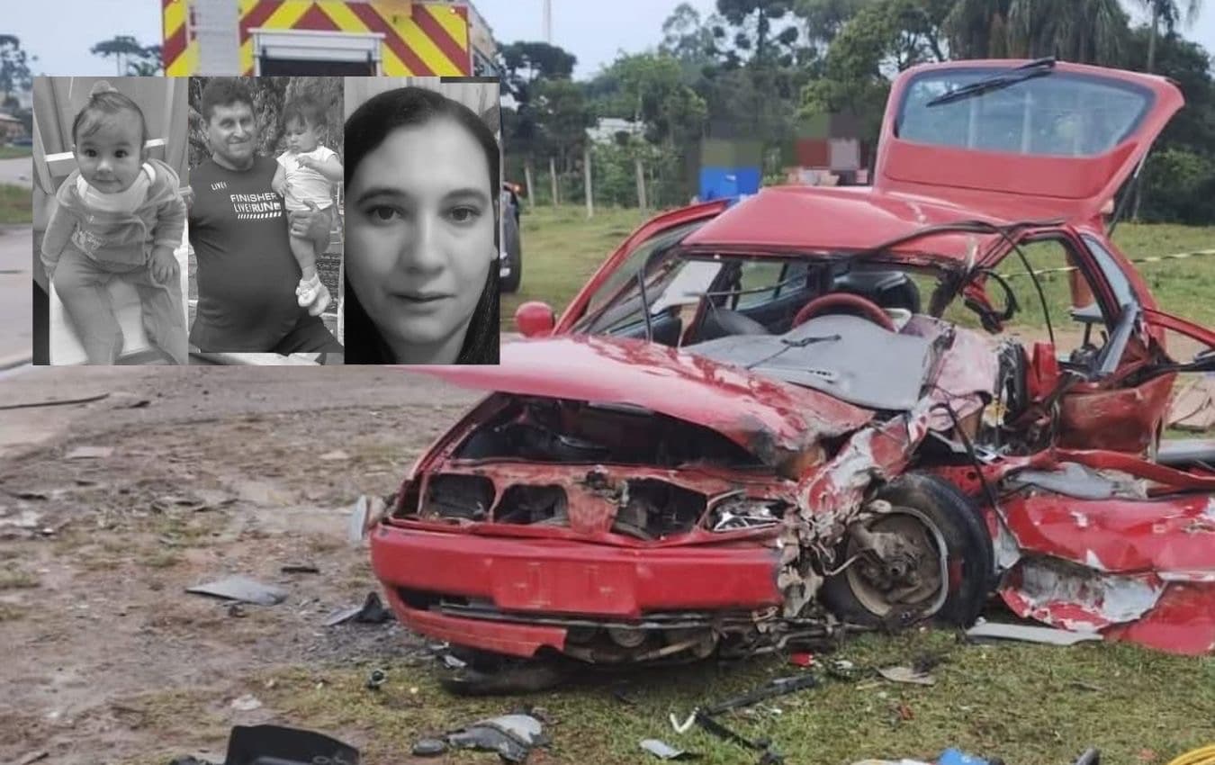 Família morta em grave acidente em SC é Identificada: “pai, mãe e bebê”