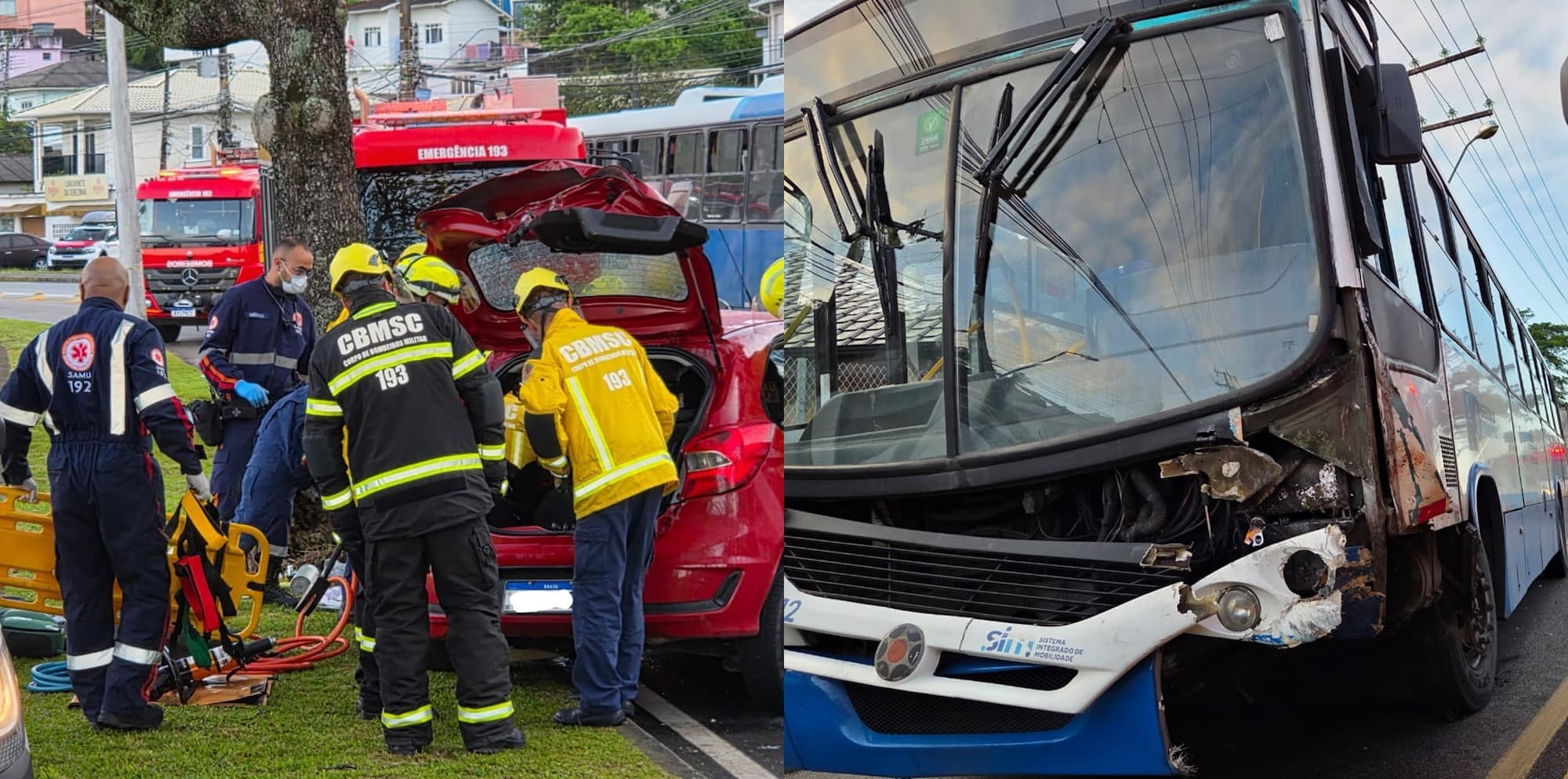 Acidente grave em Florianópolis deixa dois mortos e uma mulher ferida