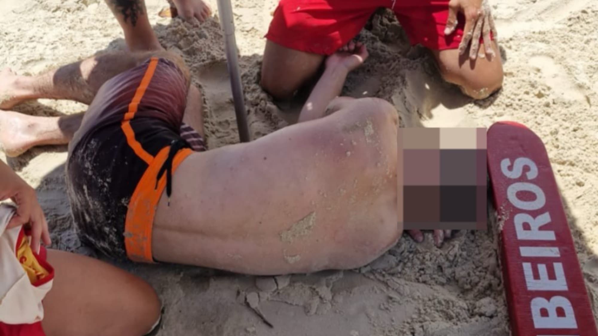 Banhista é arrastado pela correnteza e salvo por guarda-vidas em Florianópolis