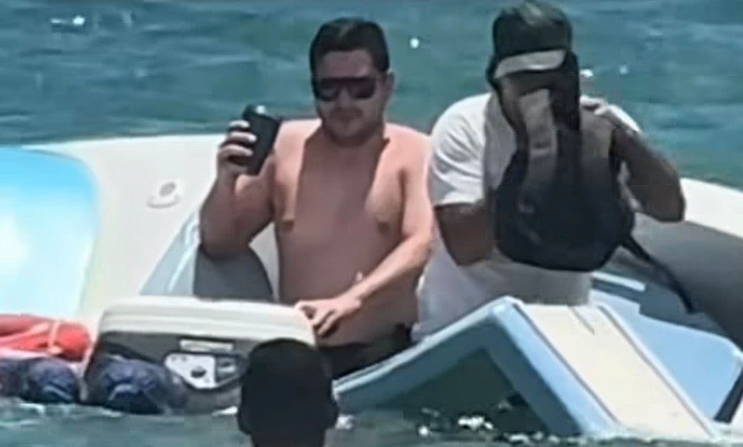 “Salvou a cervejinha”: homem viraliza após flagrante durante naufrágio em Porto Belo
