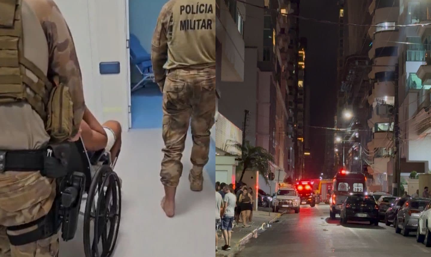 PMs pulam na hora certa e evitam tragédia no 13ª andar de prédio em Itapema