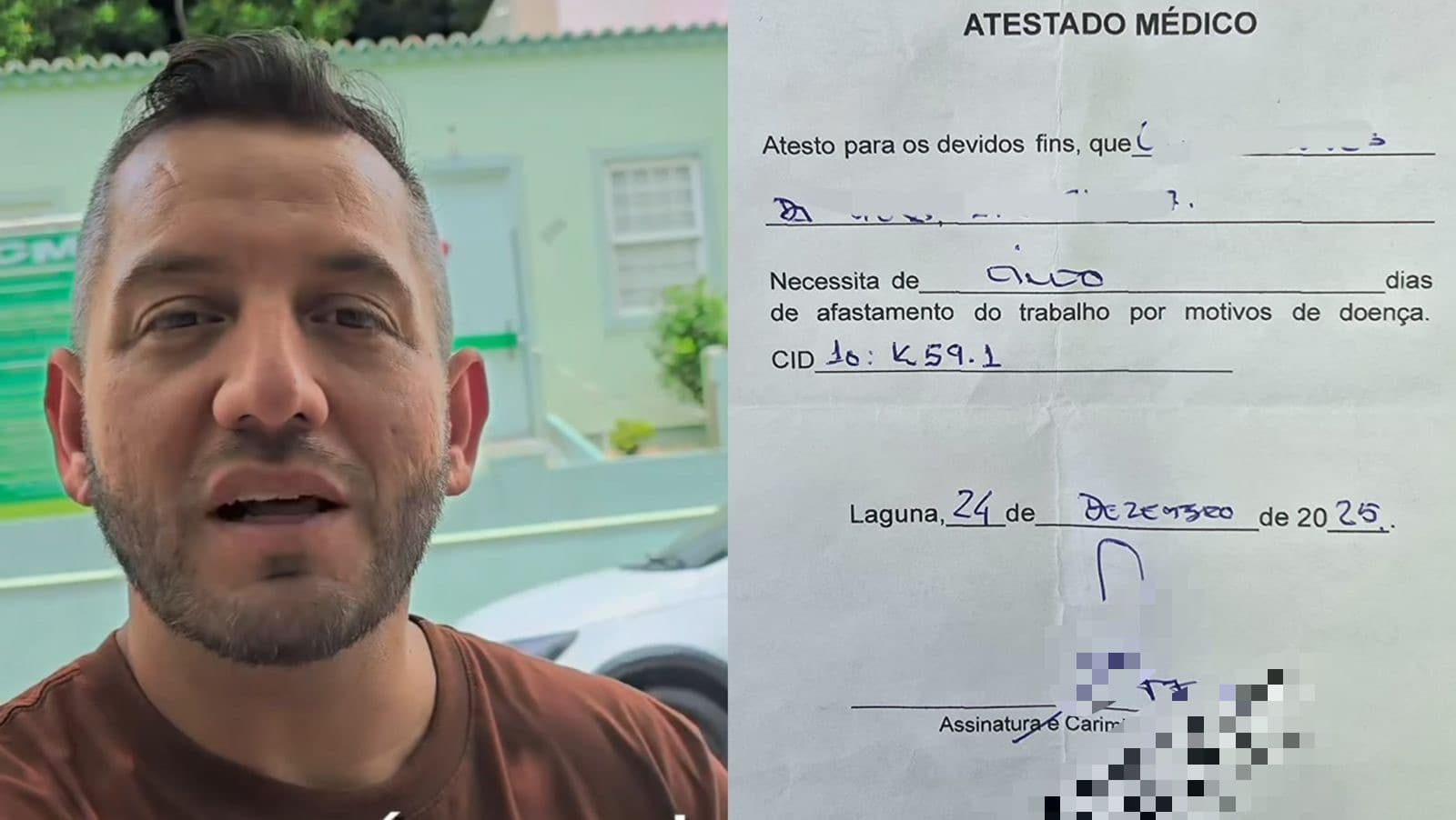Médico que cobrava R$ 125 para deixar até “3 dias encostados” em SC é pego em flagrante