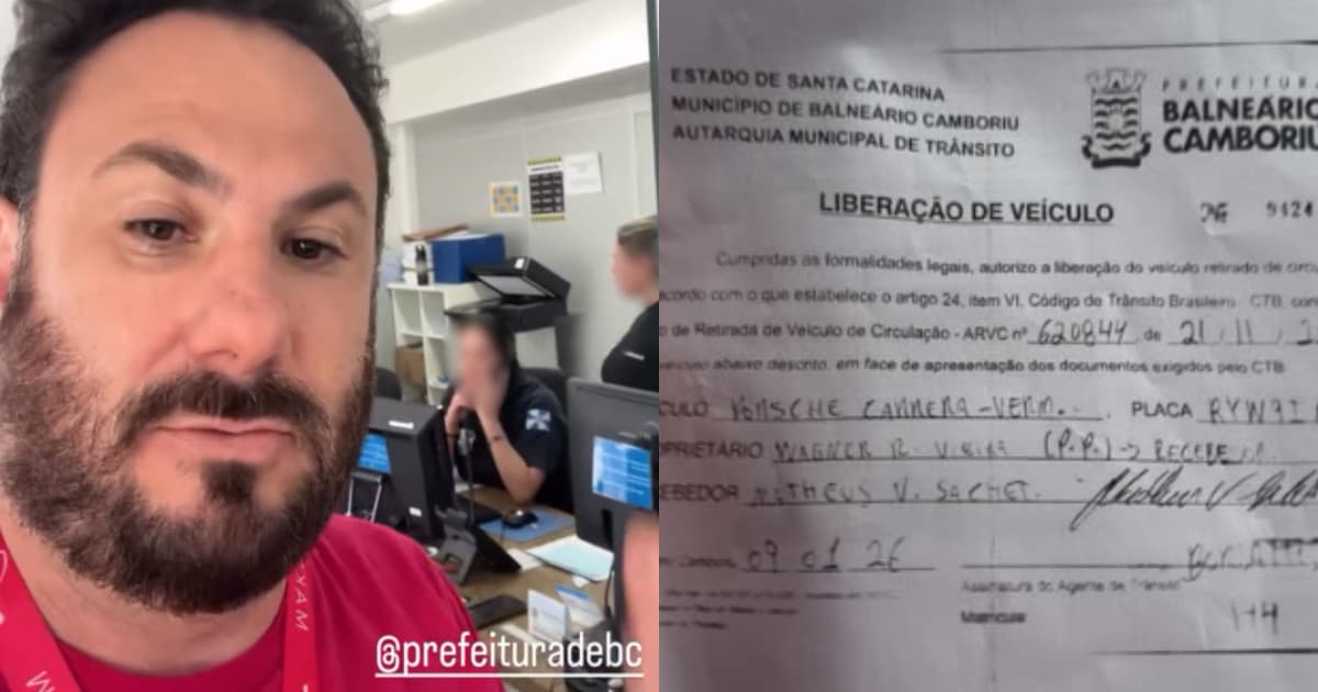 Indivíduo “dribla o sistema” e faz retirada de Porsche de R$ 1,5 milhão apreendido em Balneário Camboriú