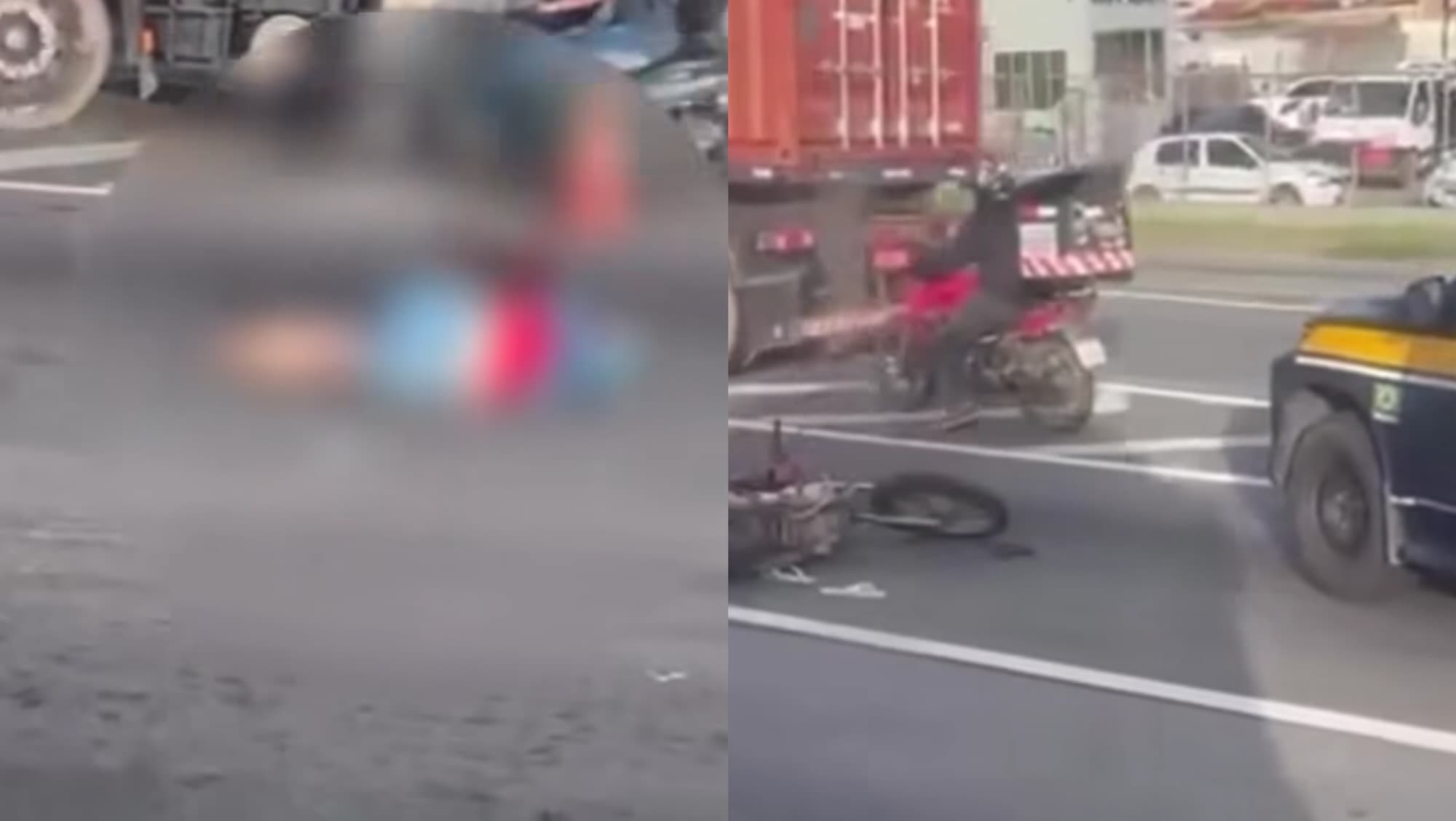 Motociclista morre após grave acidente na BR-101, em Itajaí