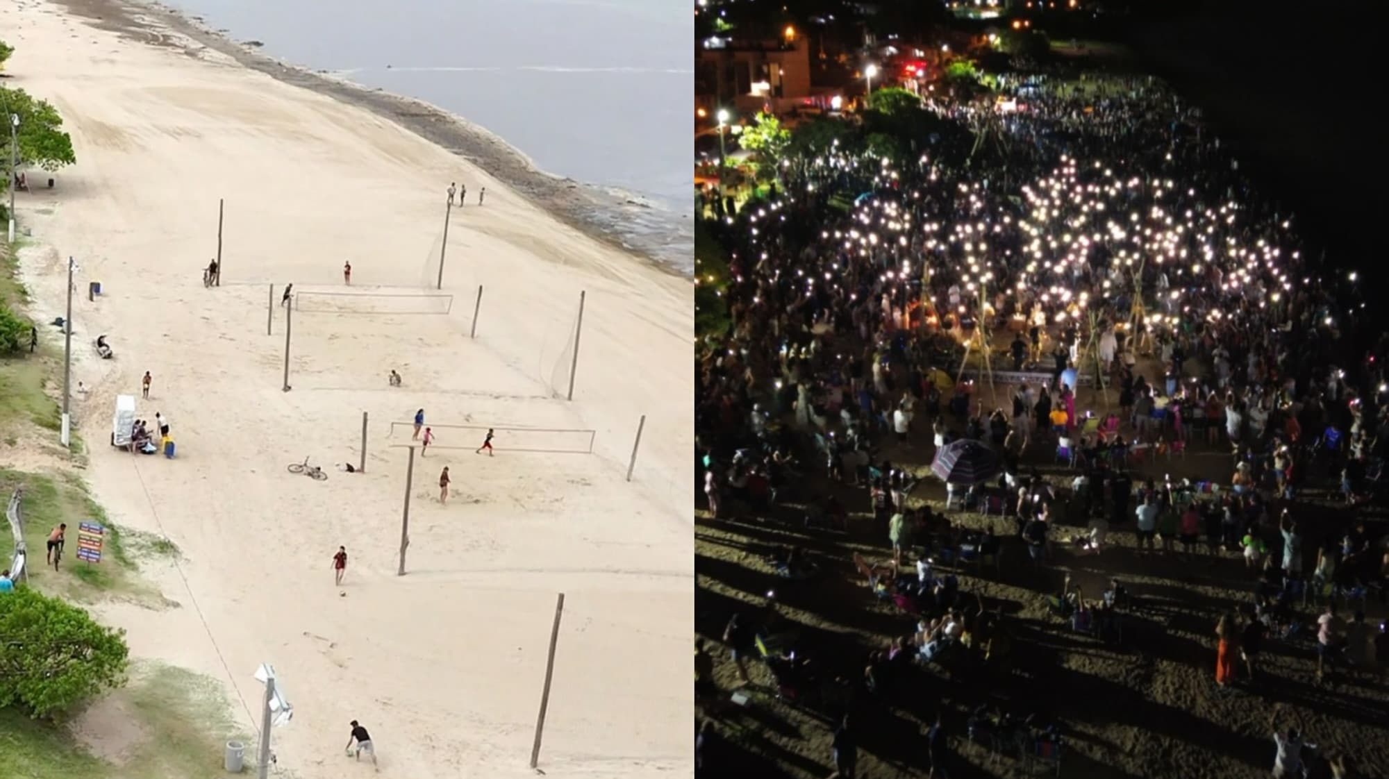 Praia de Tijucas recebe jogos de verão, shows e luau no mês de janeiro