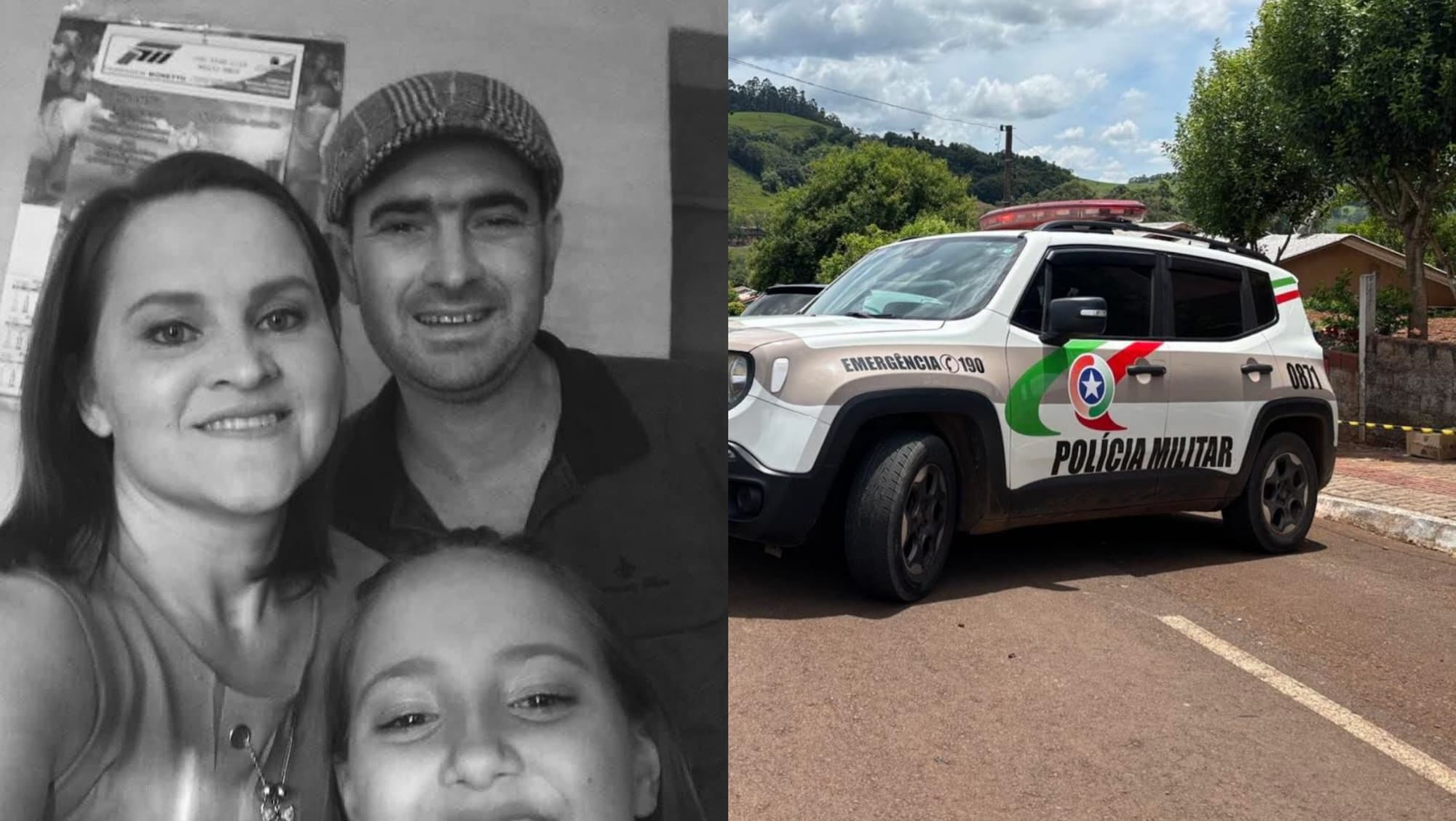 URGENTE: Professora e filha são assassinadas em SC; marido ataca PM e acaba morto