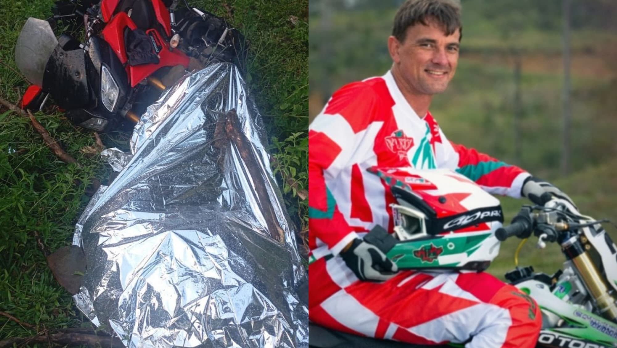 Lenda do motocross brasileiro morre em grave acidente na SC-305